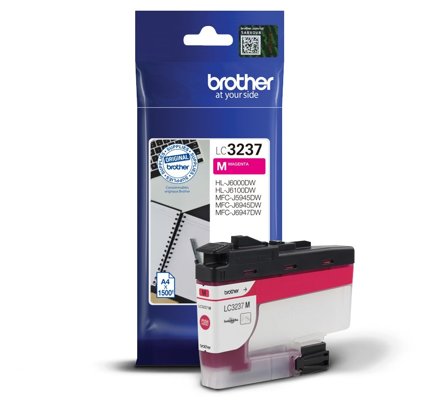Cartus Cerneala Original Brother Magenta, LC3237M, pentru MFC-J5945|J6945|J6947, 1.5K, , "LC3237M"