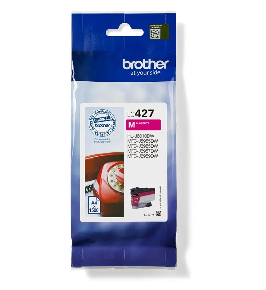 Cartus Cerneala Original Brother Magenta, LC427M, pentru MFC J5955|MFC J6955|MFC J6957, 1.5K, , "LC427M"