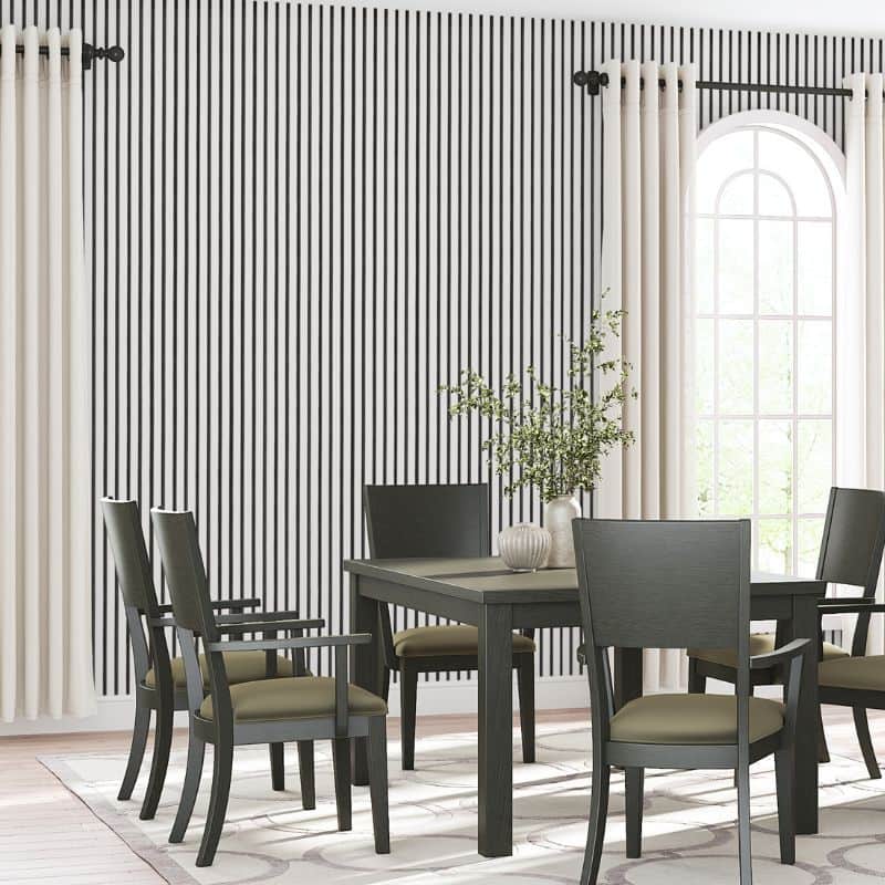 Riflaj MDF decorativ LDA PREMIUM de tip Panou Acustic, Alb Mat, 260x40 cm