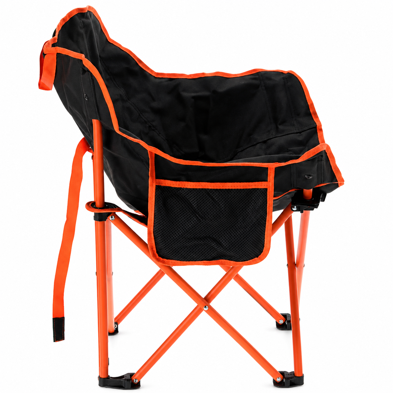Set camping pliabil masa si 2 scaune, cadru otel, material Oxford 600D, 55x47x66 cm, negru