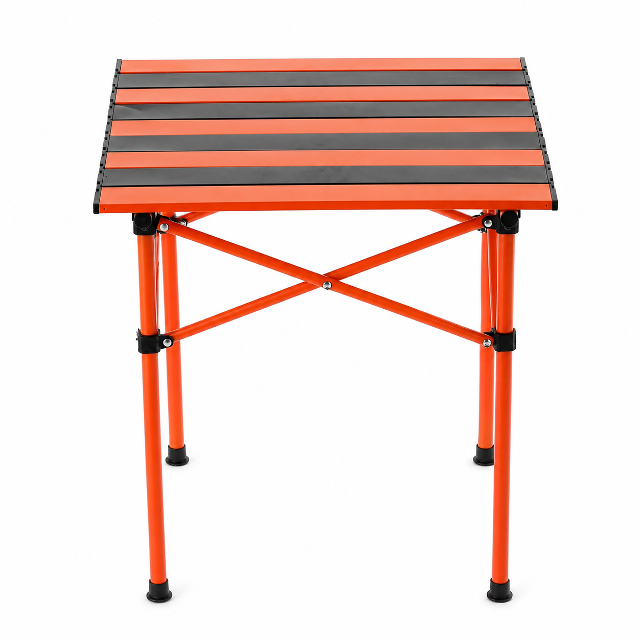 Set camping pliabil masa si 2 scaune, cadru otel, material Oxford 600D, 55x47x66 cm, negru
