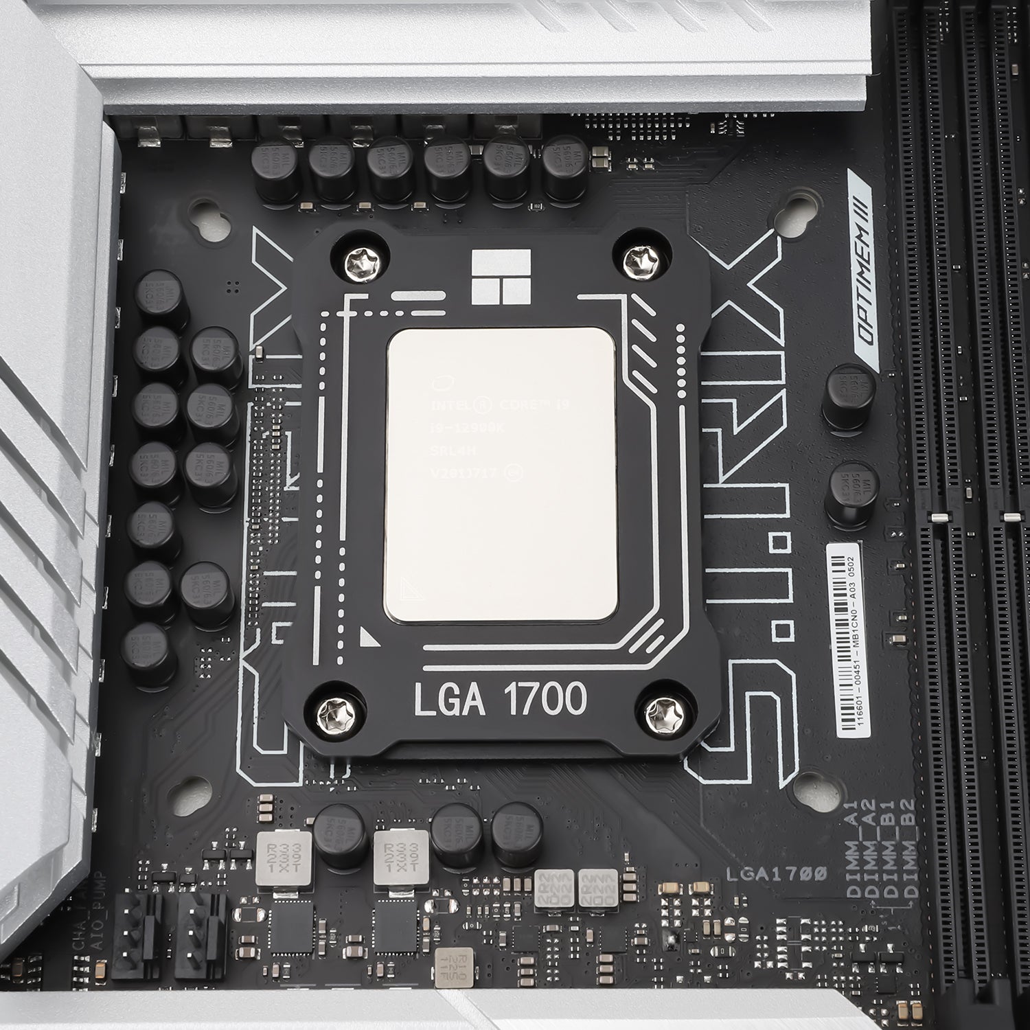 Contact Frame Thermalright, compatibil Intel LGA 1700, aliaj aluminiu, 54x70x6mm, negru, "LGA 17XX-BCF-Black V2"