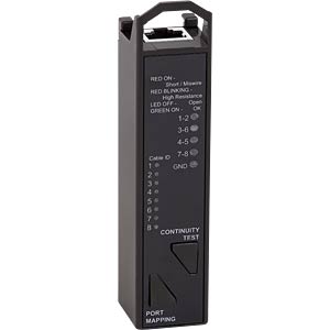 TESTER CABLU RETEA LOGILINK, 3-in-1 pt. cablu Cat.5e, Cat.6, Cat.6a, Cat.8.1, "WZ0076"