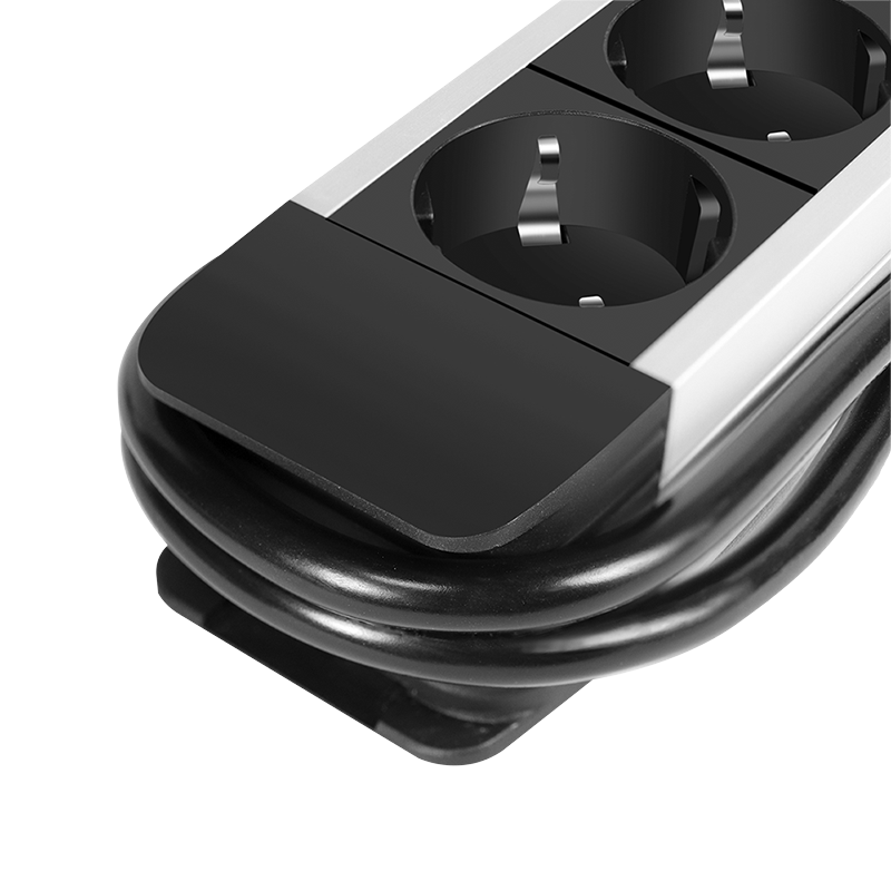 PRELUNGITOR LOGILINK, Schuko x 5, cablu 3G 1.5mm2, 230 V/16 A, 50 Hz, max. 3500 W, LCD consum, butoane: Power, Q, CO2, Reset, 1.4m, negru-argintiu, "LPS286"