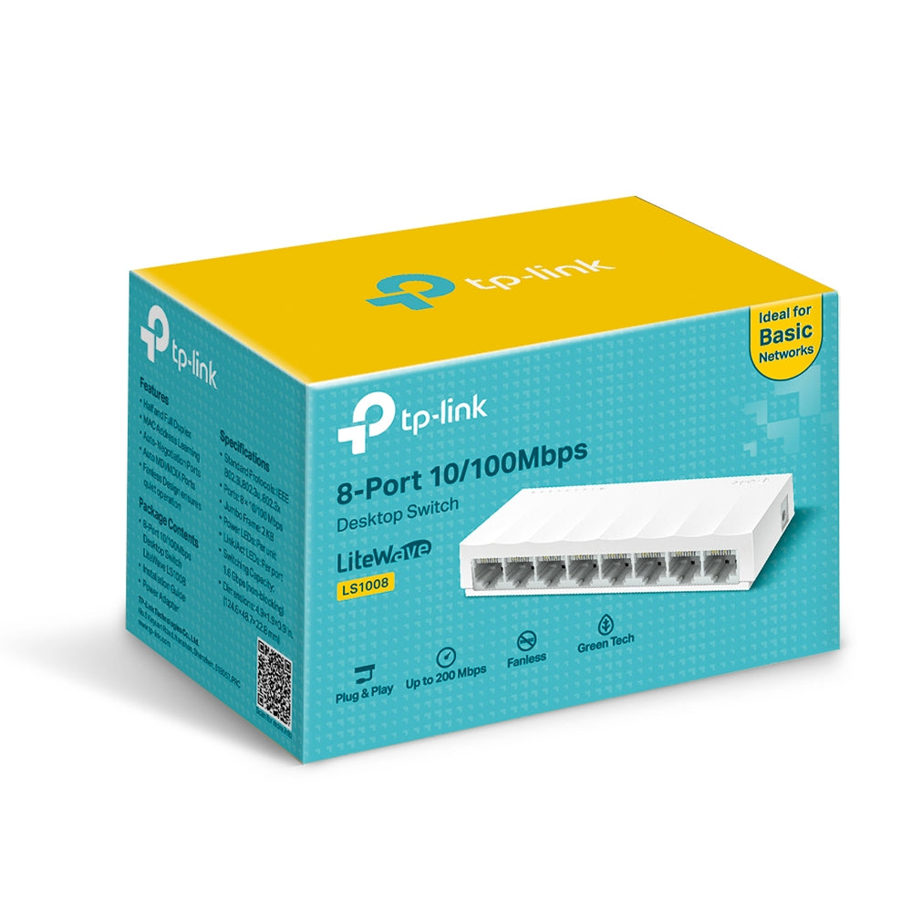 SWITCH TP-LINK 8 porturi 10/100 Mbps LiteWave "LS1008"