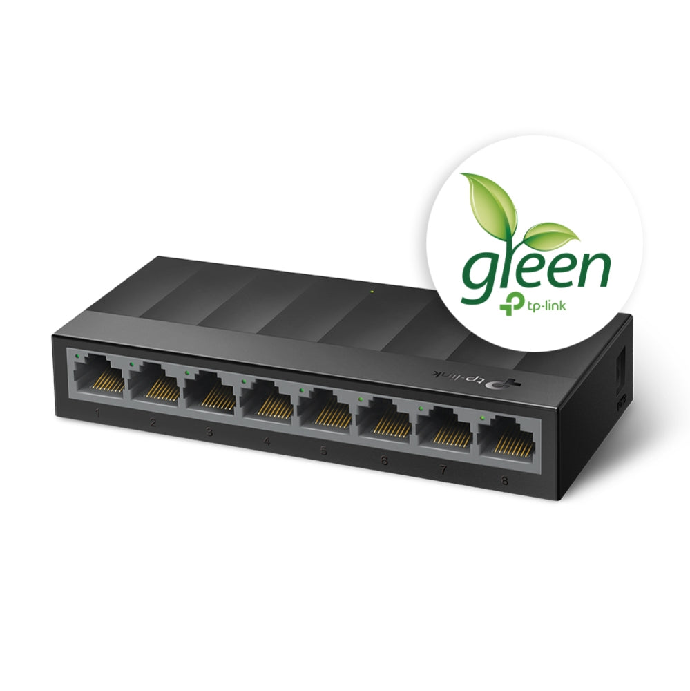 SWITCH TP-LINK 8 porturi Gigabit LiteWave, fanless "LS1008G"