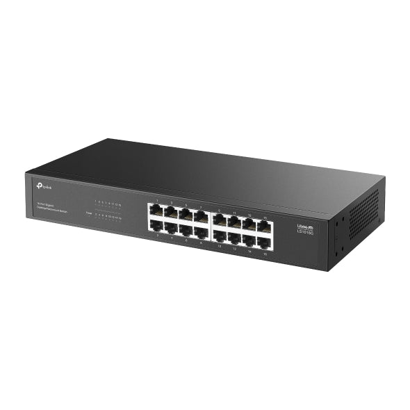 SWITCH TP-LINK 16 porturi Gigabit, fanless, carcasa metalica "LS1016G"
