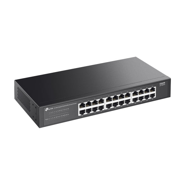 SWITCH TP-LINK 24 porturi Gigabit, fanless, instalare desktop / rackmount, carcasa metalica "LS1024G"