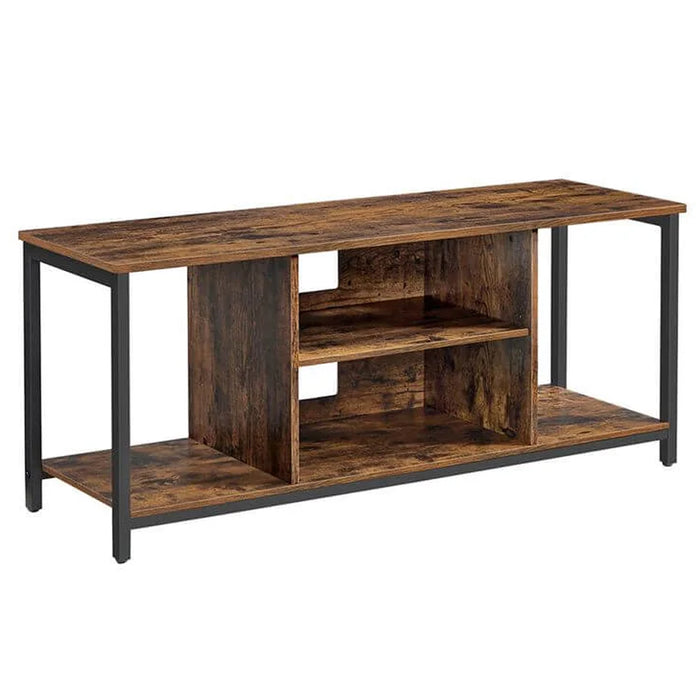 VASAGLE Comoda TV pentru televizor pana la 60 inch, stil industrial, 120x40x50 cm, maro rustic - BazarOltenia