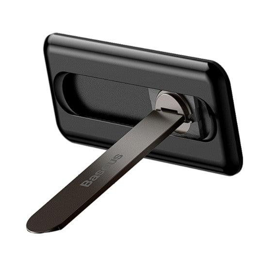 SUPORT Telefon Baseus Foldable Bracket, pliere 90 grade, rotire 360 grade, grosime 4mm, autoadeziv, negru "LUXZ000001" - 6932172603311