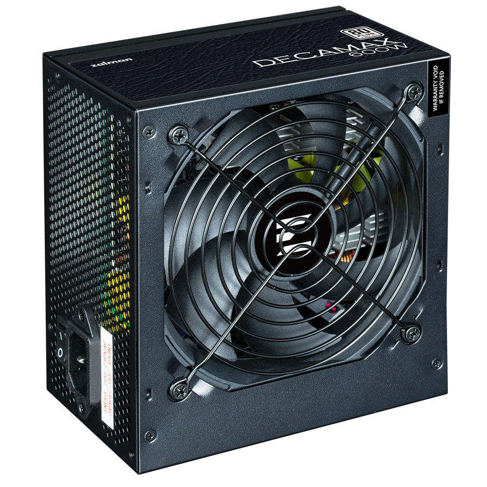 SURSA Zalman "Decamax 600", 600W, certificare 80 Plus, active PFC, fan 120mm, negru, "ZM600-LX3"