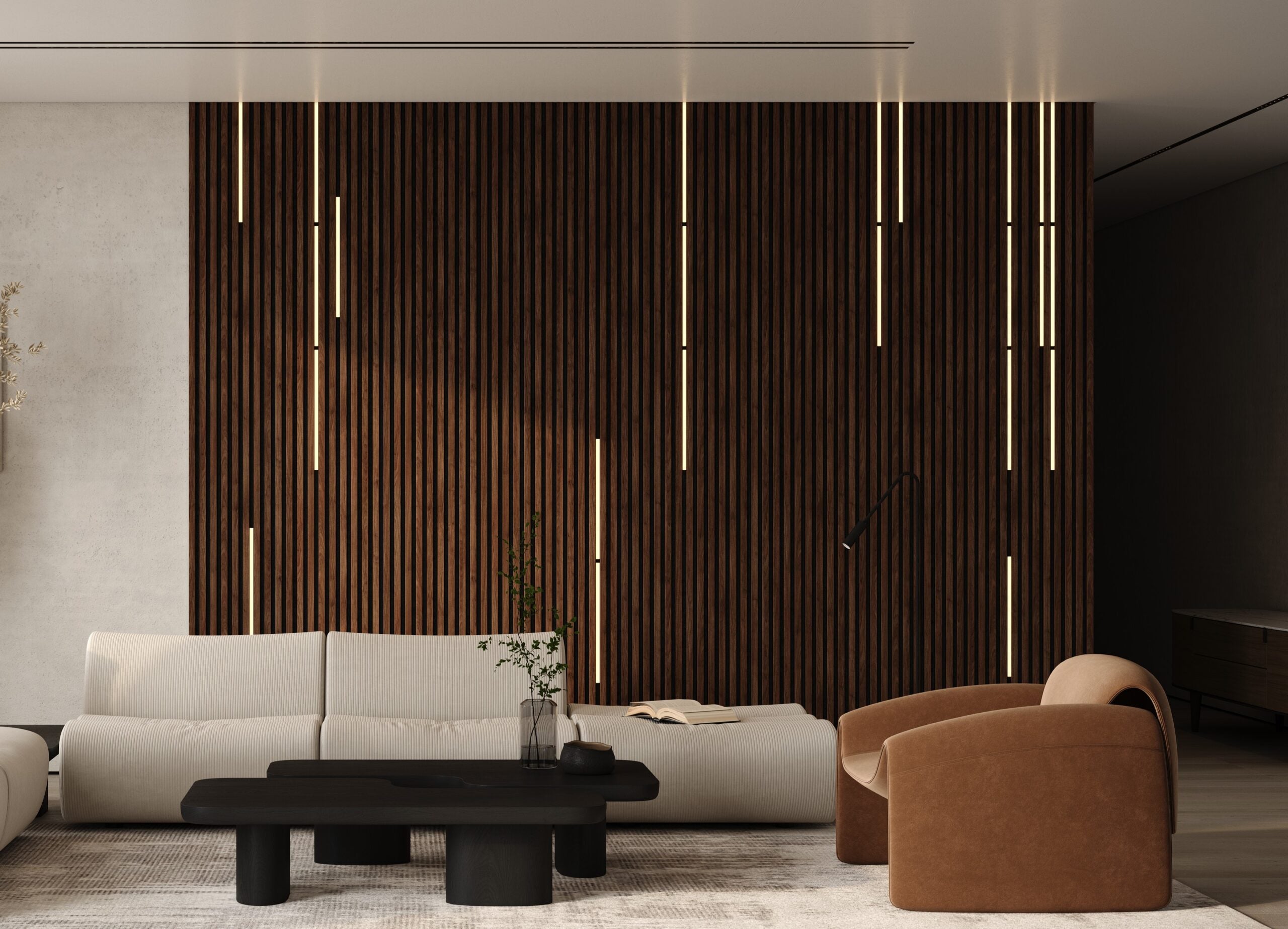 Set iluminare led pentru riflaje MDF, varianta IV, 1 lampa x 2 metri, 520 lm, 5.6W, telecomanda