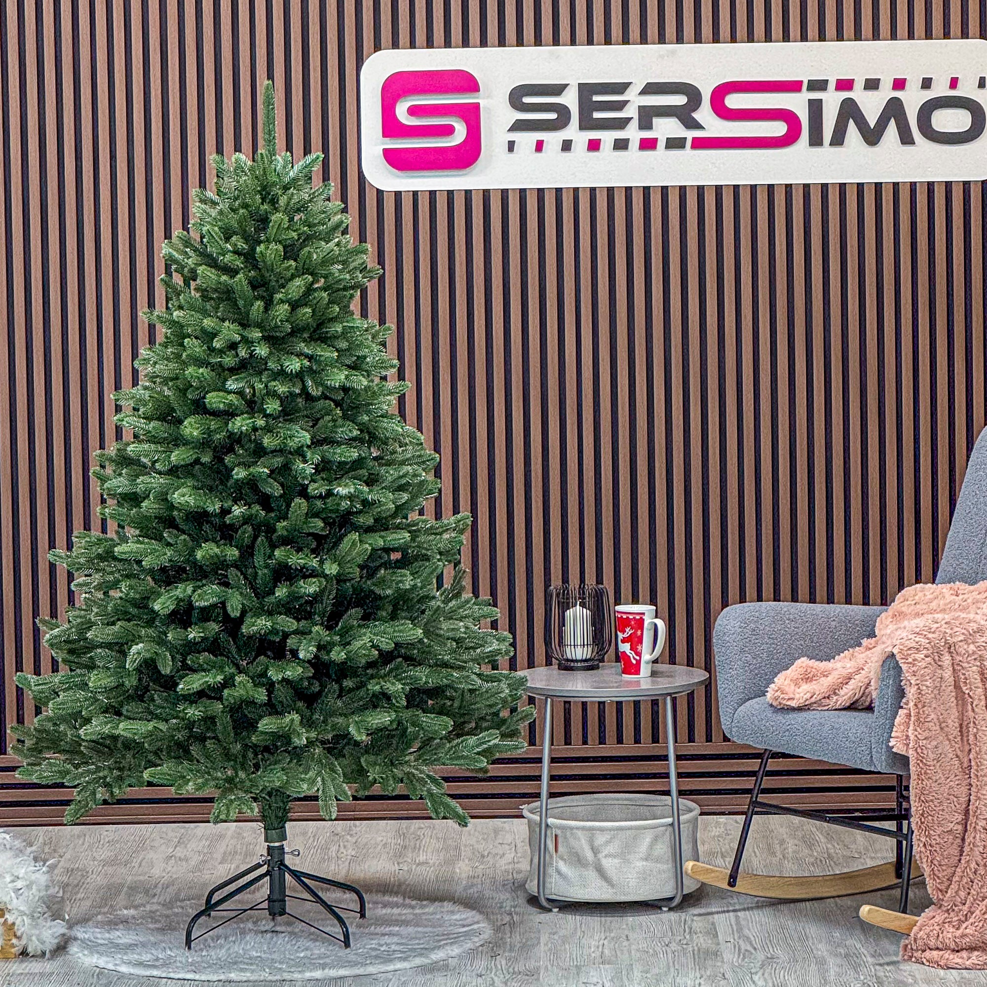 Brad artificial Christmas Deluxe by Sersimo, Laponia Select, integral 3D, 180cm