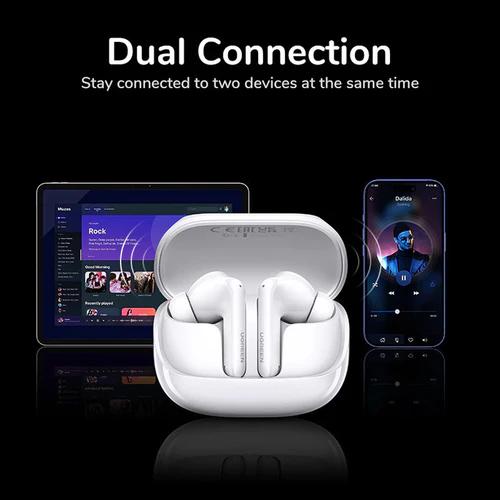 CASTI Ugreen, "CM123" HiTune T6 Magic TWS, 30 ore baterie, incarcare USB Type-C, Over Ear, bluetooth 5.4, alb "55137", (timbru verde 0.18 lei)