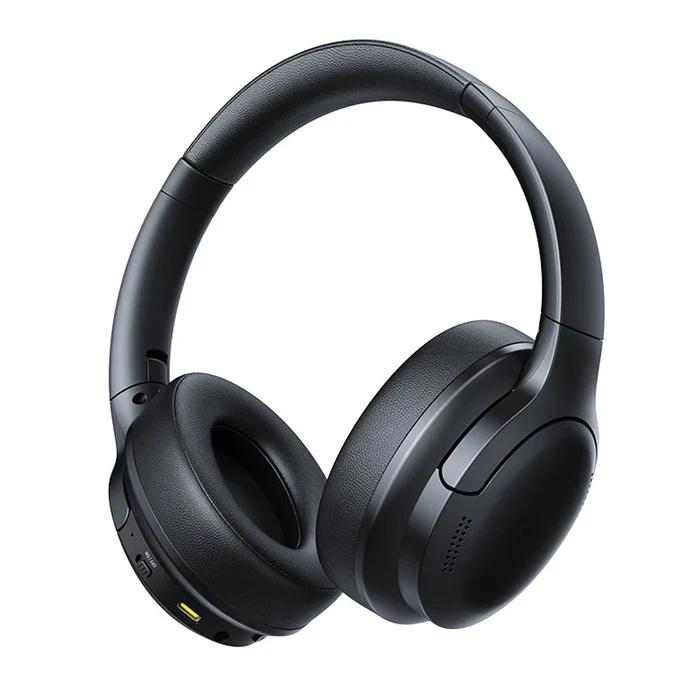 CASTI Baseus Bowie Bass BH1 Lite Wireless Noise Cancelling, over ear, 40mm Dynamic Drivers, autonomie 80 ore, microfon pe casca, conectare prin Bluetooth 6.0, negru "A0203C00" (timbru verde 0.18 lei) - 6953156299320