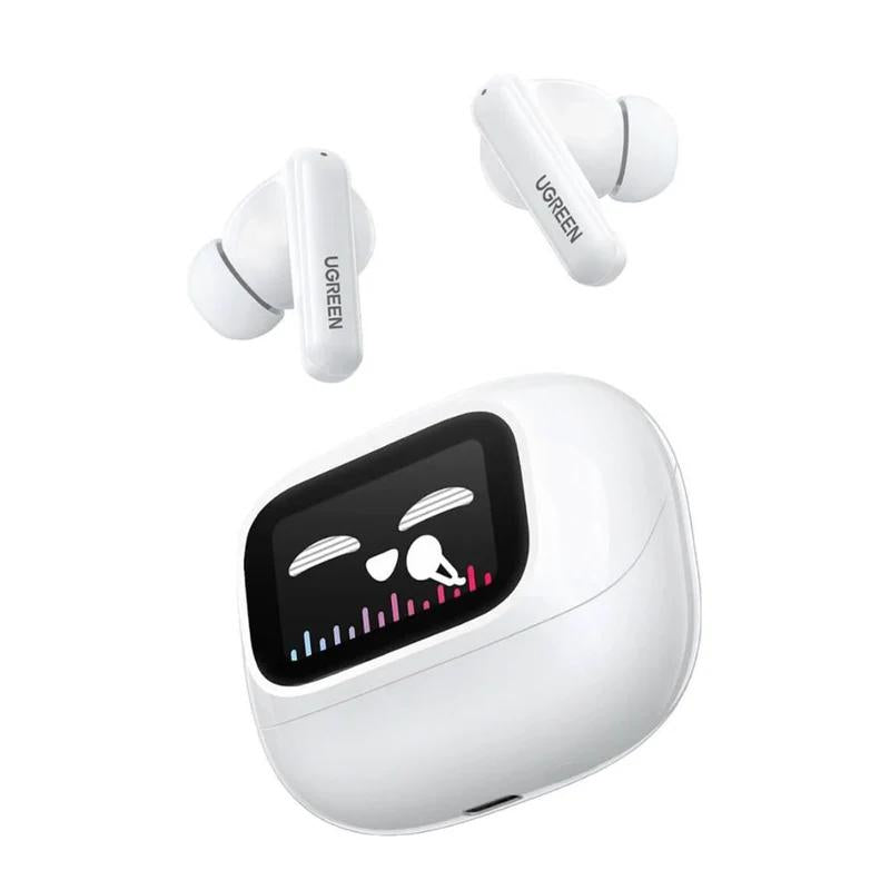 CASTI Ugreen, "CM123" HiTune T6 Magic TWS, 30 ore baterie, incarcare USB Type-C, Over Ear, bluetooth 5.4, alb "55137", (timbru verde 0.18 lei)