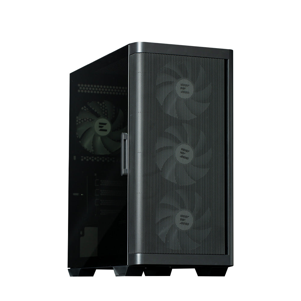 CARCASA Zalman "M4", mini tower, gaming, fara sursa, suporta 8xfan, 6xfan inclus, PSU shroud, USB 3.1 gen1 x 2, USB 2.0 x 1, audio+mic, negru, "M4 Black"