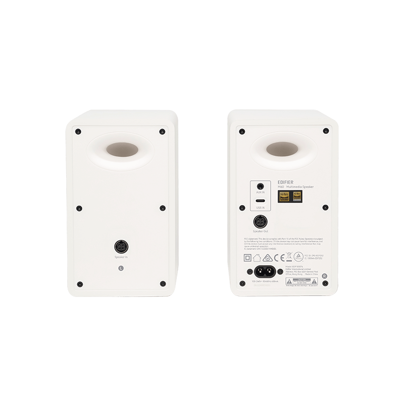 BOXE EDIFIER 2.0, RMS: 66W (2 x 15W + 2 x 18W), bluetooth v5.3, touch panel, AUX/USB-C, 220V alimentare, white "M60-W"