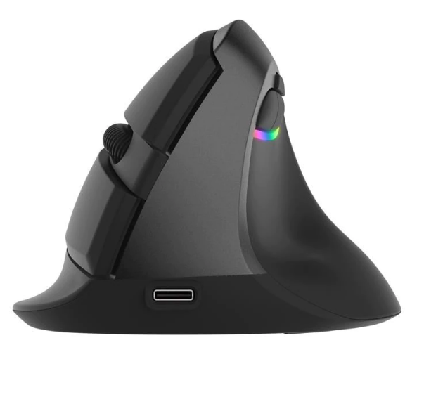 Mouse Delux, PC sau NB, wireless, 2.4GHz, optic, 1600 dpi, butoane/scroll 6/1, ergonomic, negru, 