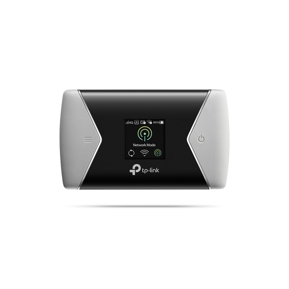 ROUTER TP-LINK wireless. portabil, 4G Mobile Wi-Fi, 300Mbps, Internal LTE Modem, SIM card slot, TFT screen display, rechargeable battery, micro SD card slot "M7450"