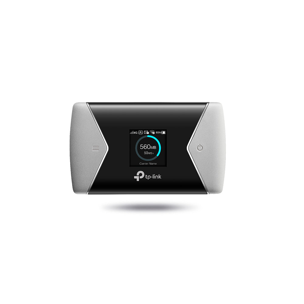 ROUTER TP-LINK wireless. portabil, 4G Mobile Wi-Fi, 600Mbps, Internal LTE Modem, SIM card slot, TFT screen display, rechargeable battery, micro SD card slot "M7650"