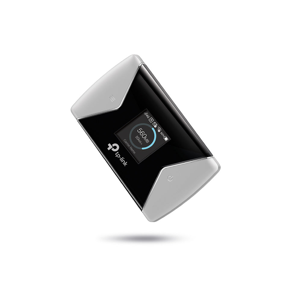 ROUTER TP-LINK wireless. portabil, 4G Mobile Wi-Fi, 600Mbps, Internal LTE Modem, SIM card slot, TFT screen display, rechargeable battery, micro SD card slot "M7650"