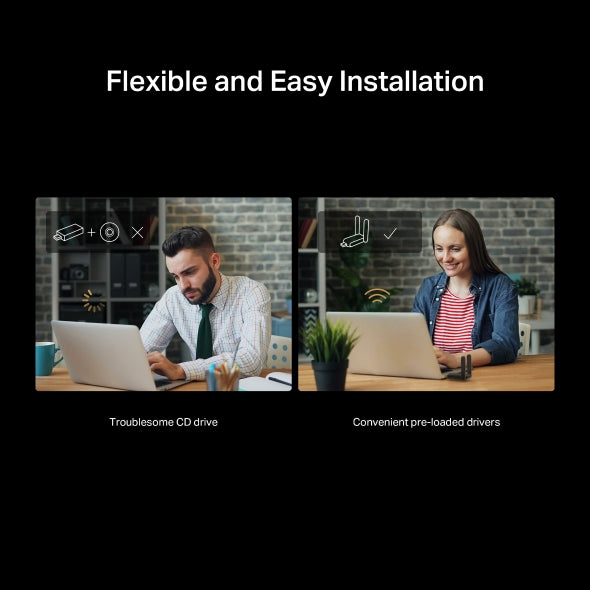 ADAPTOR RETEA MERCUSYS, AX1800 extern wireless dual band 2.4 GHz | 5 GHz, USB 3.0, Wi-Fi 6, 1800 Mbps, antena externa x 2, 
