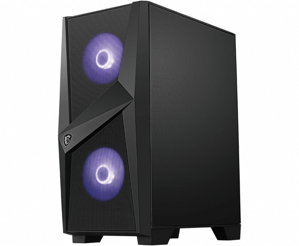 CARCASA MSI Middle Tower, ATX, "MAG FORGE 100M", fara sursa, sticla securizata, fan x 3, USB 3.2 gen 1 x 2, Jack 3.5 mm x 2, mesh pt. filtrare praf, negru, "MAG FORGE 100M"