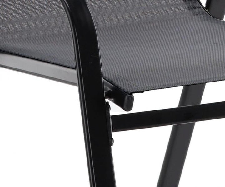 Set mobilier gradina Sersimo Torino, 2 scaune, 1 masa, gri inchis
