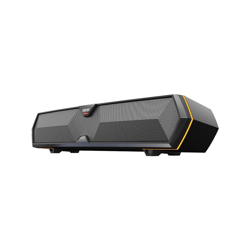 BOXE EDIFIER Gaming desktop, RMS: 5W (2.5W + 2.5W), Bluetooth 5.3, USB-A, RGB, sound card/ mic, dim. 485x70x80mm, black, "MG300-BK"