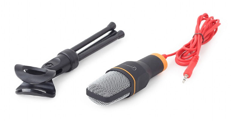 MICROFON GEMBIRD, suport tip trepied, conector Jack 3.5 mm, negru, "MIC-D-03"