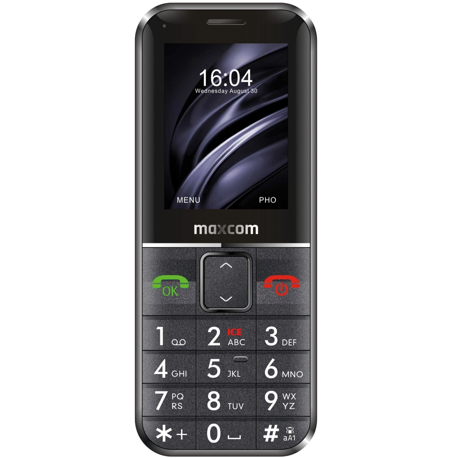 Telefon cu butoane, Maxcom, "MM735" ecran 2.2 inch, rez. camera 2 Mpix, 2G, OEM, acumulator 1400 mAh, negru, "MM735 Black"