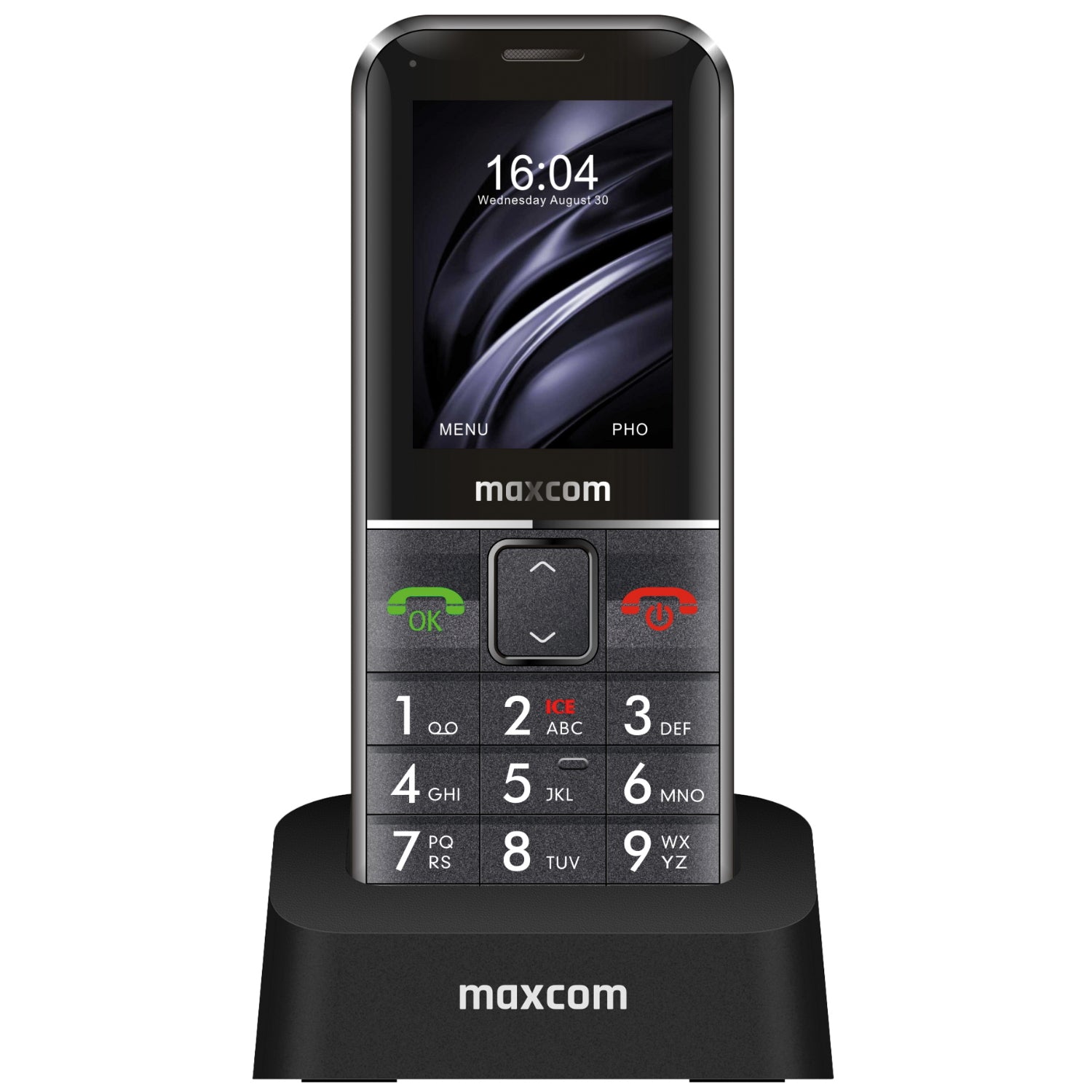 Telefon cu butoane, Maxcom, "MM735" ecran 2.2 inch, rez. camera 2 Mpix, 2G, OEM, acumulator 1400 mAh, negru, "MM735 Black"