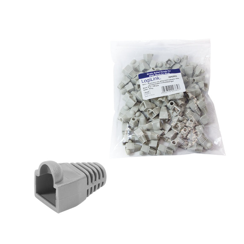 MANSON mufe RJ-45 LOGILINK pt. cablu UTP, FTP, SFTP, RJ-45 (T), plastic, 100 buc, gri, "MP0005"