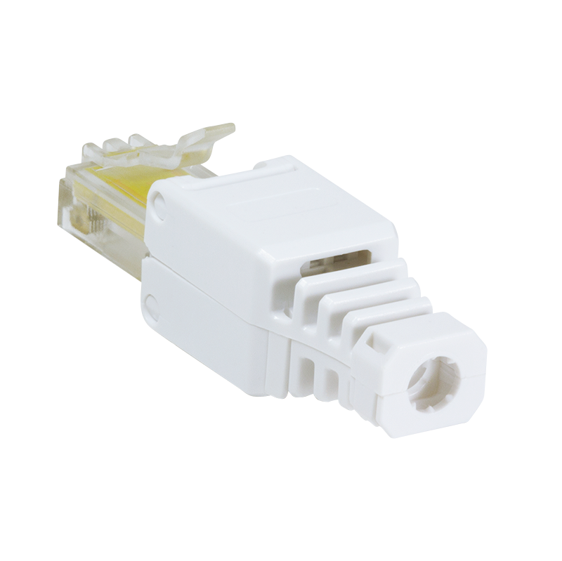 MUFA RJ-45 LOGILINK pt. cablu UTP, Cat5e, RJ-45 (T), manson, pentru cablu solid/litat AWG24-26, cablu 5.3mm, tool-free,1 buc, "MP0026"