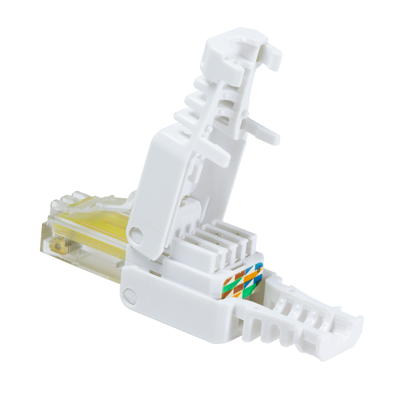 MUFA RJ-45 LOGILINK pt. cablu UTP, Cat5e, RJ-45 (T), manson, pentru cablu solid/litat AWG24-26, cablu 5.3mm, tool-free,1 buc, "MP0026"