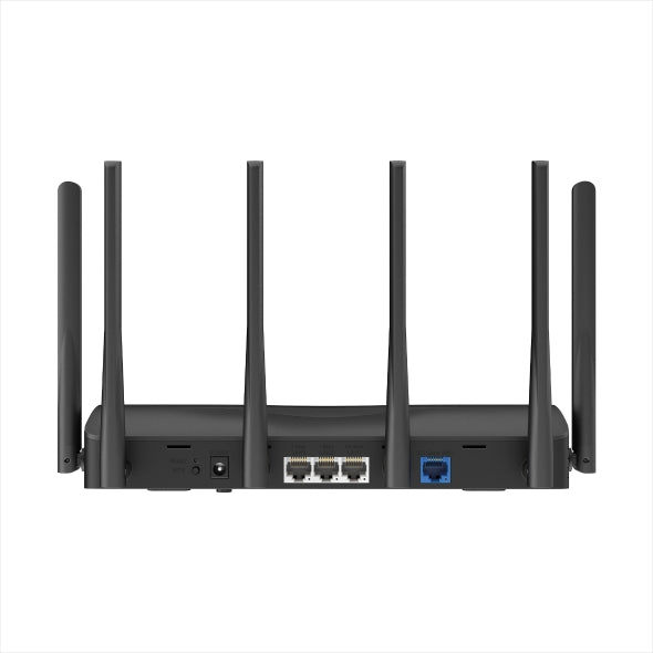 ROUTER MERCUSYS, BE6500, 1× 2.5 Gbps WAN port, 1× 2.5 Gbps LAN port si 2× 1 Gbps LAN, dual band 2.4 / 5 Ghz, Wi-Fi 7, 6 x antene externe, "MR37BE"
