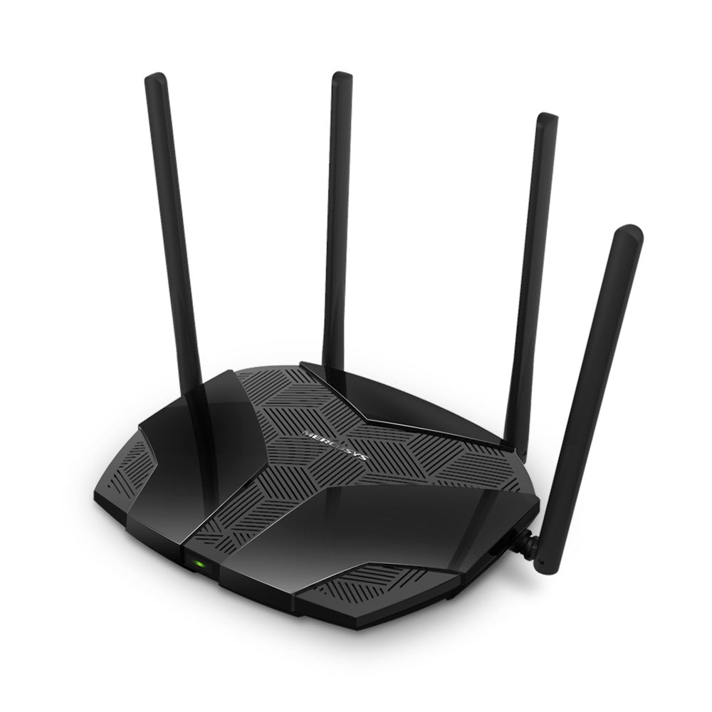 ROUTER MERCUSYS wireless 1800Mbps, 4 porturi LAN Gigabit, 1 port WAN Gigabit, Dual Band AC1800 4 x antena externa, Wi-Fi 6, "MR70X"