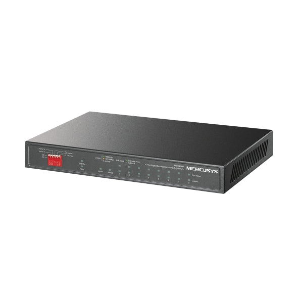 SWITCH PoE MERCUSYS 8× Gigabit PoE+ si 2× Gigabit Uplink, buget PoE maxim 111 W, compatibil cu IEEE 802.3af/at PoE+, metalic "MS110GMP"