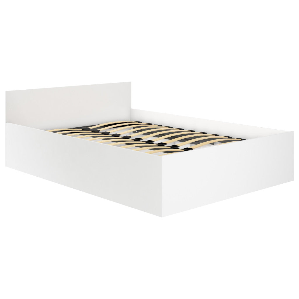 Somiera metalica rabatabila pentru pat 140x200 cm cu pistoane gaz, 26 lamele, cadru rezistent, negru