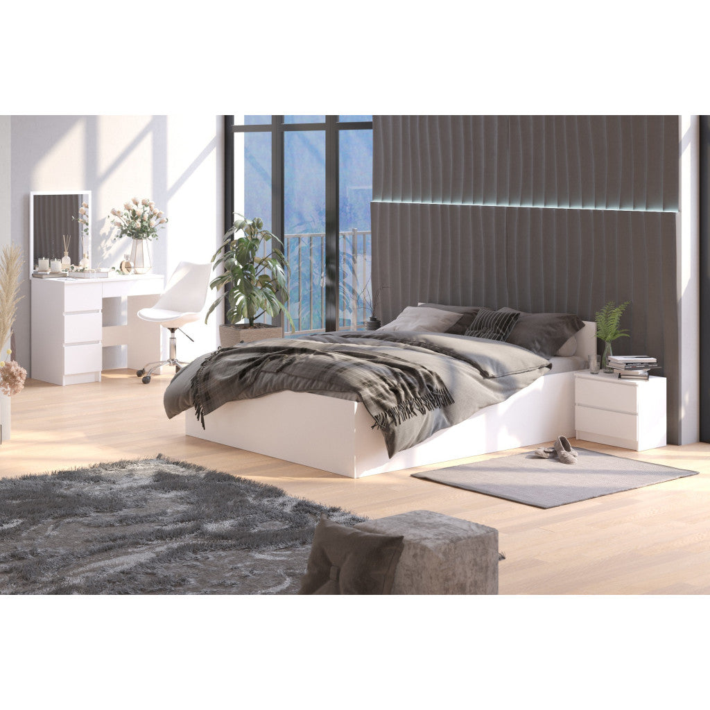 Somiera metalica rabatabila pentru pat 140x200 cm cu pistoane gaz, 26 lamele, cadru rezistent, negru