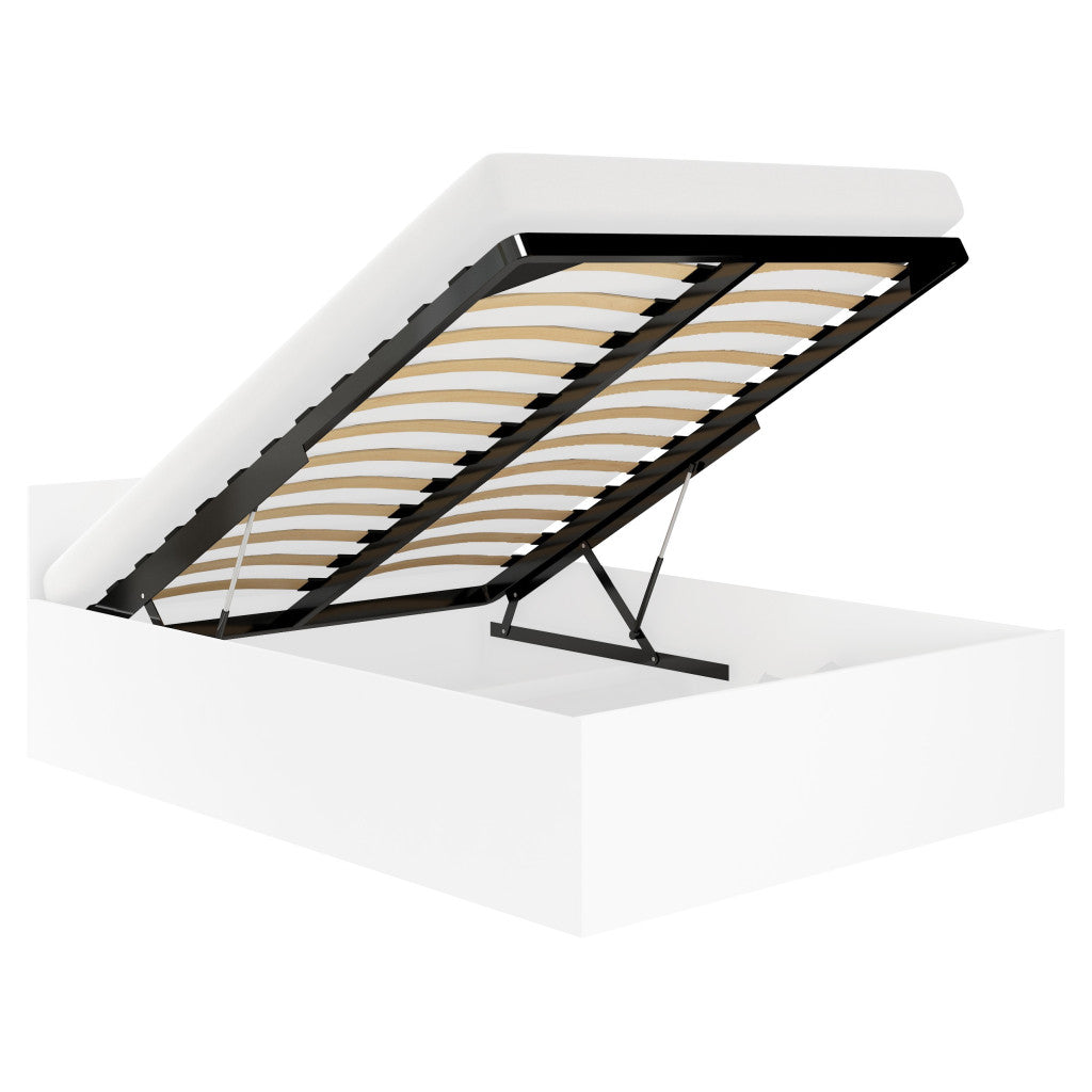 Somiera metalica rabatabila pentru pat 140x200 cm cu pistoane gaz, 26 lamele, cadru rezistent, negru