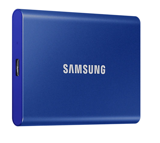 SSD. extern SAMSUNG T7, 2TB, USB 3.2 gen 1, R/W: 1050/1000 MB/s, albastru, "MU-PC2T0H/WW"