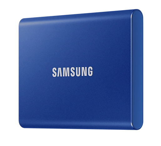 SSD. extern SAMSUNG T7, 2TB, USB 3.2 gen 1, R/W: 1050/1000 MB/s, albastru, "MU-PC2T0H/WW"