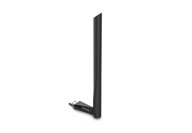 ADAPTOR RETEA MERCUSYS , extern wireless 2.4 GHz | 5 GHz, USB 2.0, port, 650 Mbps, antena externa x 1, "MU6H"