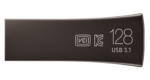 USB flash drive Samsung MUF-128BE4/APC, BAR Plus, "MUF-128BE4/APC"
