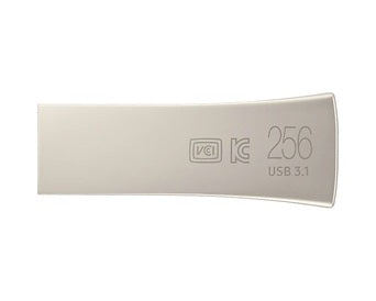 MEMORIE USB SAMSUNG 256 GB, USB 3.1, profil mic, carcasa metalica, auriu, "MUF-256BE3/APC"