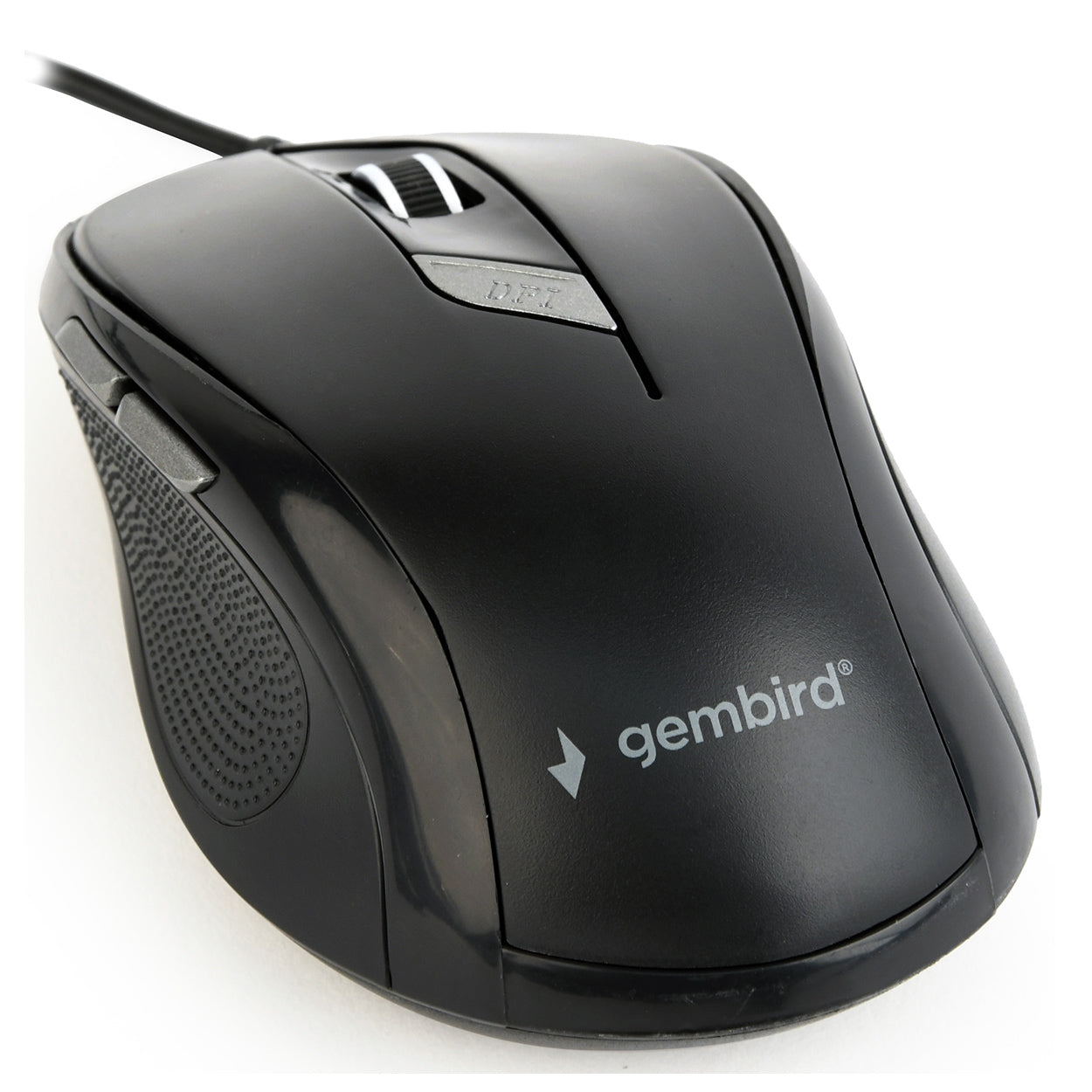 MOUSE GEMBIRD, PC sau NB, cu fir, USB, optic, 1600 dpi, butoane/scroll 6/1, , negru, "MUS-6B-01"