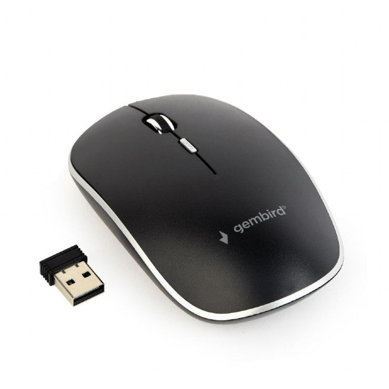 MOUSE GEMBIRD, PC sau NB, wireless, 2.4GHz, optic, 1600 dpi, butoane/scroll 4/1, , negru, "MUSW-4B-01"