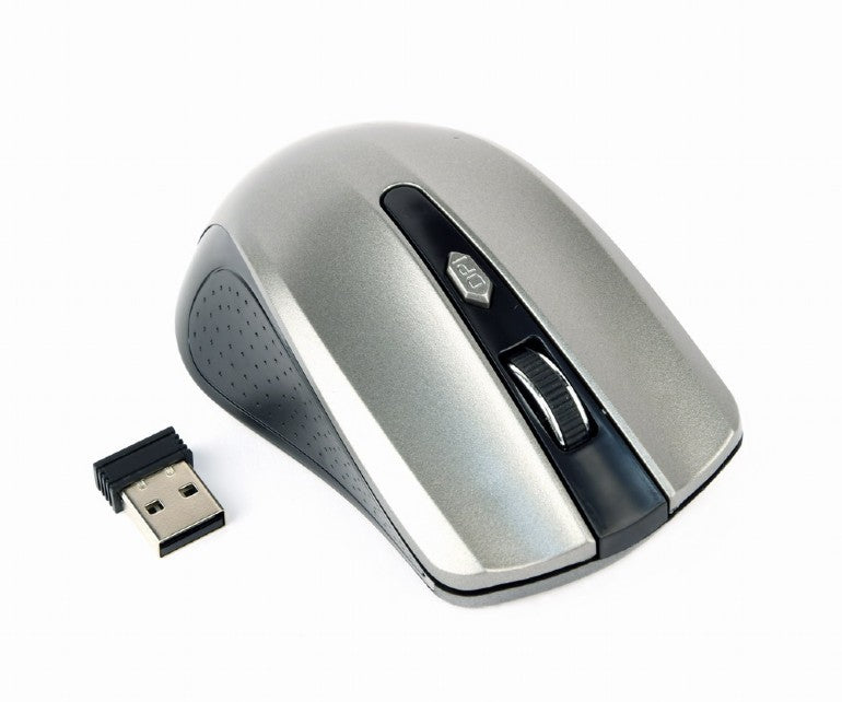 MOUSE GEMBIRD, PC sau NB, wireless, 2.4GHz, optic, 1600 dpi, butoane/scroll 4/1, , negru / gri, "MUSW-4B-04-BG"